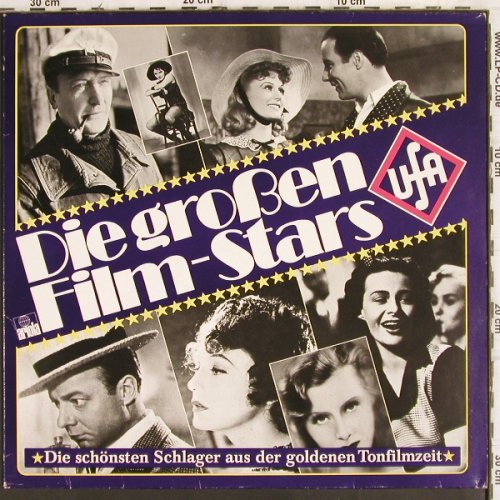 V.A.Die großen Film-Stars: Albers,Leander,Harvey,Dietrich u.a., Ariola UfA(25 070 XAT), D, 1976 - LP - Y37 - 5,00 Euro