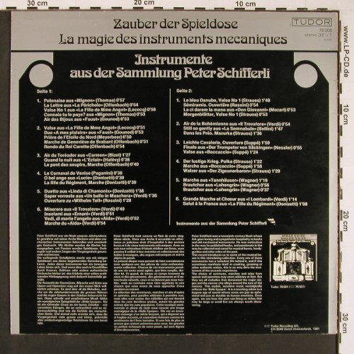 Zauber der Spieldose: Instrum.a.d.Samml. Peter Schifferli, Tudor(76 008), CH, 1981 - LP - Y396 - 7,50 Euro