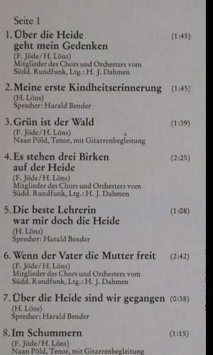 Rosmarienheide: Hermann Löns:Der kleine Rosengarten, Intercord(28 544-5 B), D,  - LP - Y4207 - 7,50 Euro