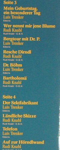 Luis Trenker: Ein Leben für die Berge,Foc(spoken), Arcade (ADEG 160), D Typ: 2LP Best.-Nr.: Y4273 Preis: 7,50 Euro
