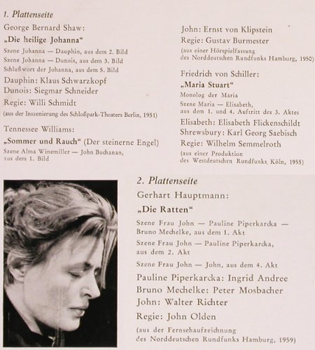 von Collande,Gisela: Porträt einer Schauspielerin, Telefunken (TSC 13 414), D Typ: LP Best.-Nr.: Y4318 Preis: 9,00 Euro
