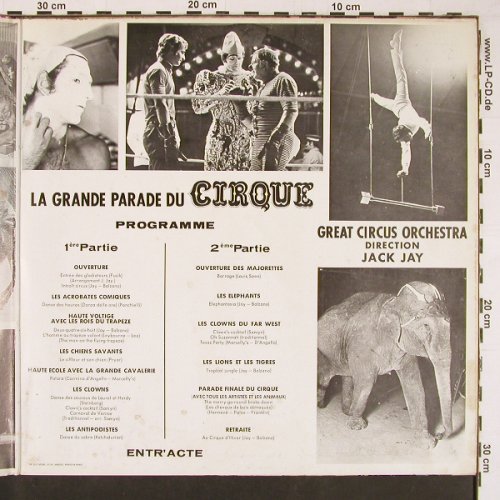 Great Circus Orchestra: La Grande Parade Du Cirque, Foc, Vogue(590432), F, m-/vg+, 1969 - LP - Y439 - 7,50 Euro