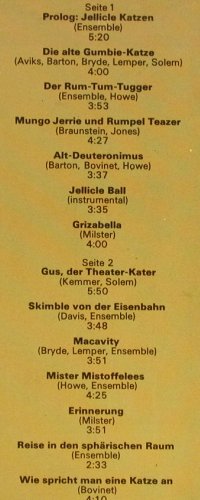 Cats: Deutsche Originalaufnahme, Amiga(8 56 158), DDR, 1986 - LP - Y4480 - 7,50 Euro