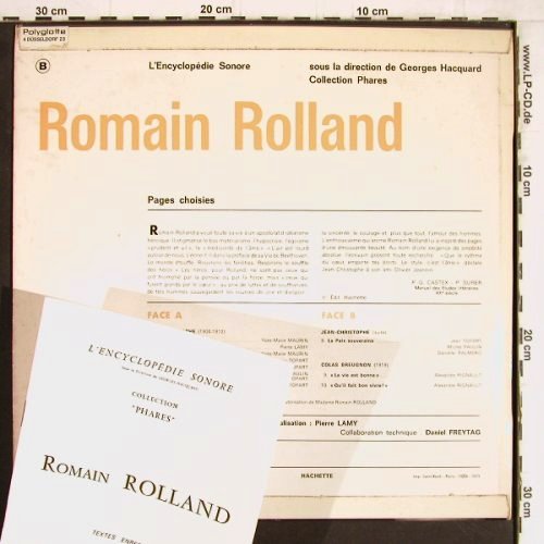 Rolland,Romain: Extraits de:Jean-Christophe, l'Encyclopedie Sonore(320 E 941), F, 1971 - LP - Y4529 - 9,00 Euro