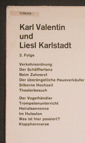 Valentin,Karl & Liesl Karlstadt: Same, Folge 2, m-/vg+, Ariola-Athena(71 088 KW), D, Mono,  - LP - Y4674 - 7,50 Euro