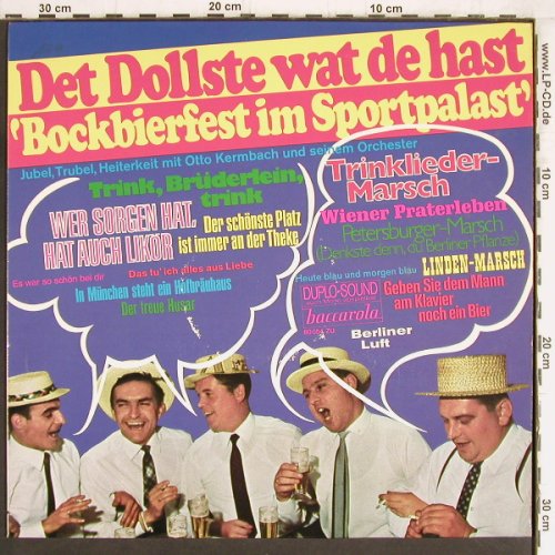 Det Dollste wat de hast: Bockbierfest im Sportpalast, Baccarola, Mono(80 054 ZU), D, co,  - LP - Y4766 - 6,00 Euro