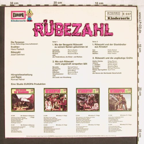 Rübezahl: Eine Sage aus dem Riesen-Gebirge, Europa(E 237), D,  - LP - Y4821 - 5,00 Euro