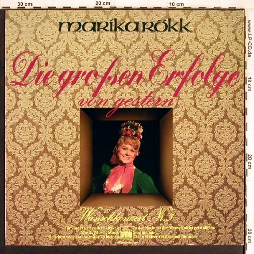 Rökk,Marika: Die grossen Erfolge von Gestern, Ariola(89 070 ZU), D, Ri, 1980 - LP - Y4860 - 6,00 Euro