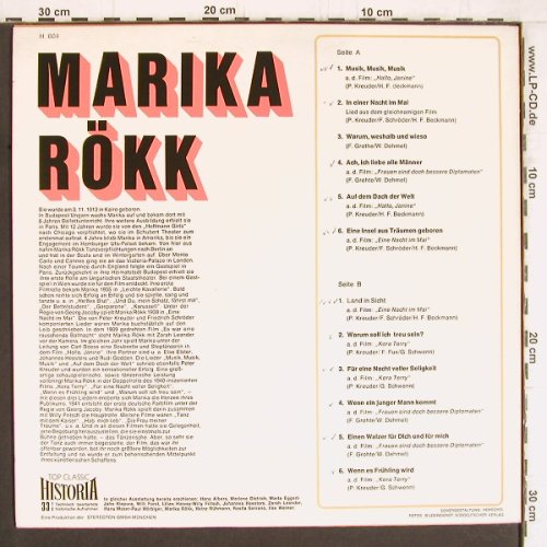 Rökk,Marika: Same, Top Classic/Historia(H 604), D, WOC, 1969 - LP - Y4861 - 6,00 Euro