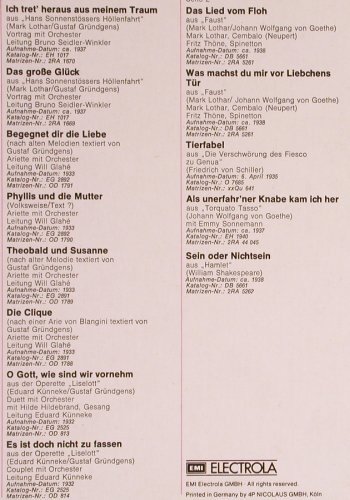 Gründgens,Gustaf: Ein Porträt, Mono, Dacapo(C 049-30 240), D,  - LP - Y4979 - 9,00 Euro