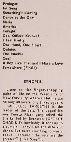 West Side Story: Original Soundtrack, Foc (1965), CBS(S 70006), NL, Ri,  - LP - Y5006 - 5,00 Euro