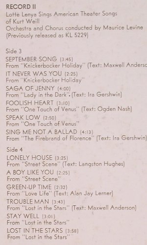 Lenya,Lotte: The L.L.Album, Foc, Mono, Columbia (MG 30087), US, 1970 Typ: 2LP Best.-Nr.: Y5152 Preis: 12,50 Euro