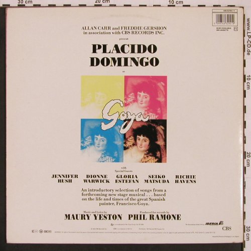 Goya ... A life in songs: Domingo, J.Rush, Estefan.. Booklet, CBS(463294 1), NL, Foc, 1989 - LP - Y51 - 7,50 Euro