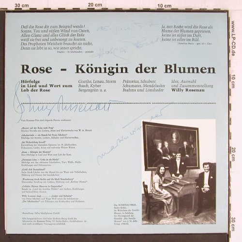Rosenau-Trio , Baden Baden: Rose-Königin der Blumen, Adele Sandrock Studio(RT8), D,  - LP - Y5334 - 9,00 Euro