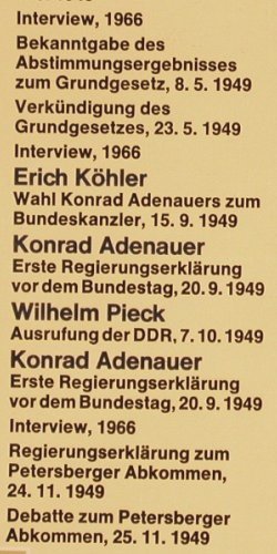 Adenauer,Konrad: Von Köln Nach Bonn, FS-New sealed, Miller (4D 014), D Typ: LP Best.-Nr.: Y5407 Preis: 7,50 Euro
