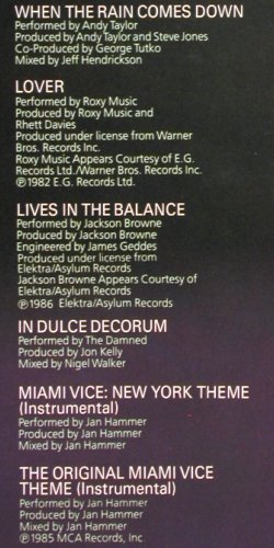 Miami Vice II: New Music From,11 Tr., MCA (254 445-1), D, 1986 Typ: LP Best.-Nr.: Y5528 Preis: 5,00 Euro