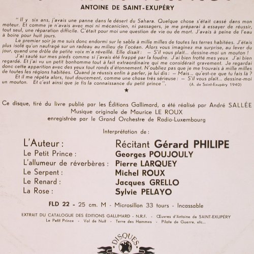 Le Petit Prince: Antoine de Saint-Exupery,+Book i.fr, Festival, in franz. (FLD 22), F Typ: 10" Best.-Nr.: Y5575 Preis: 9,00 Euro