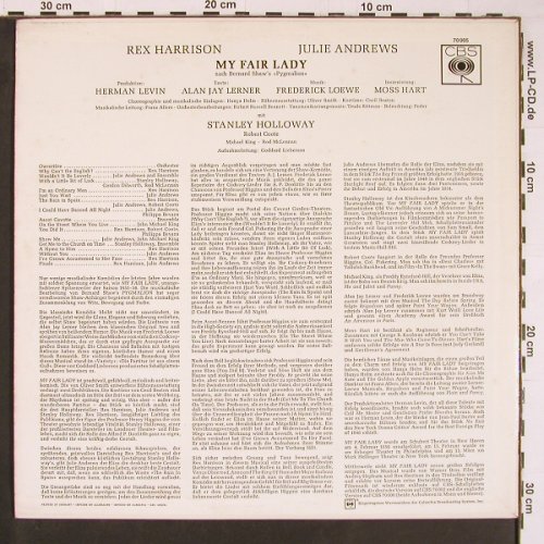 My Fair Lady: Rex Harrison, Julie Andrews, CBS (CBS 70 005), D, Mono Typ: LP Best.-Nr.: Y559 Preis: 7,50 Euro