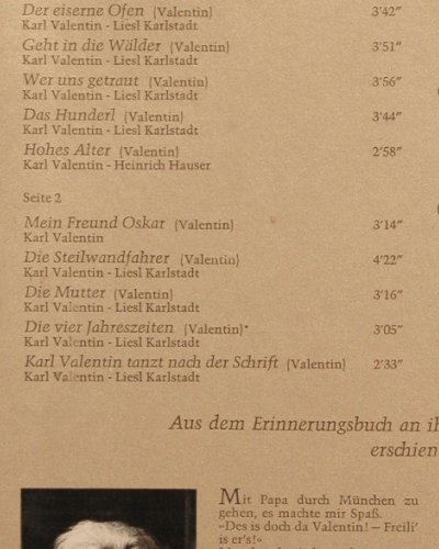 Valentin,Karl: Das Gr.Erinnerungs-Album 2.Folge, Telefunken(6.28028 DP), D, Foc,  - 2LP - Y5608 - 7,50 Euro