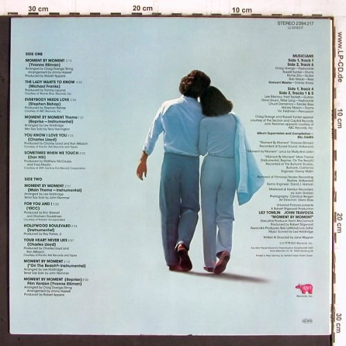 Moment By Moment: John Travolta / Lily Tomlin, V.A., RSO (2394 217), D, 1979 Typ: LP Best.-Nr.: Y5735 Preis: 6,00 Euro