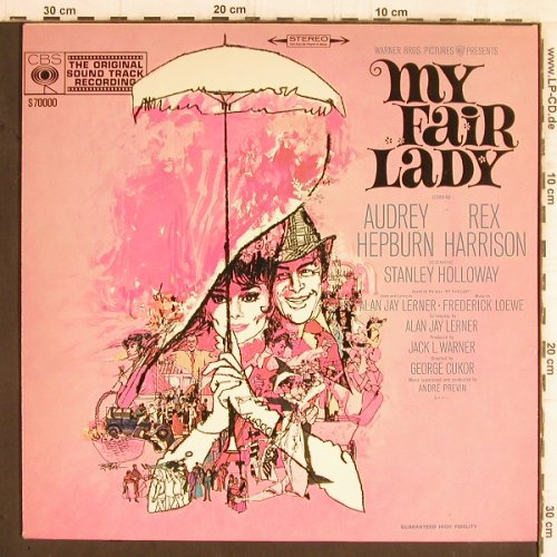My Fair Lady: Audrey Hepburn, Rex Harrison(1964), CBS (CBS 7000), NL, Ri Typ: LP Best.-Nr.: Y5824 Preis: 5,00 Euro