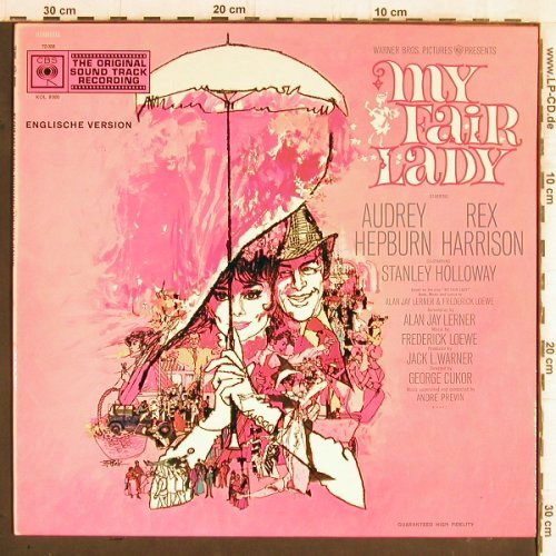 My Fair Lady: Audrey Hepburn, Rex Harrison, CBS (S 70 000), D, 1964 Typ: LP Best.-Nr.: Y5825 Preis: 7,50 Euro