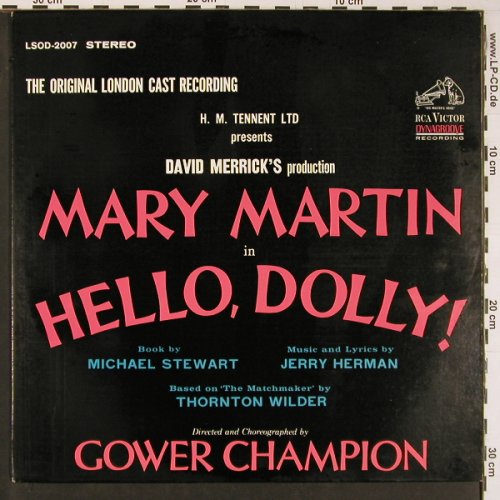 Martin,Mary in Hello Dolly: Original London Cast Recording, RCA (LSOD-2007), US + Sheet, 1965 Typ: LP Best.-Nr.: Y584 Preis: 9,00 Euro