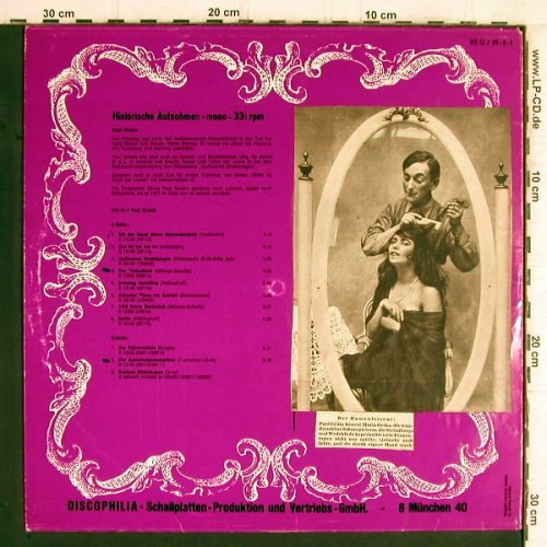 Graetz,Paul: Serie für Liebhaber und Sammler, Discophilia (UG-G-1), D,woc,stoc Typ: LP Best.-Nr.: Y5987 Preis: 6,00 Euro