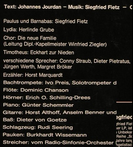 Paulus Oratotium: Lass dir an meiner Gnade genügen, hsw(33 756), D, 1976 - LP - Y6093 - 9,00 Euro
