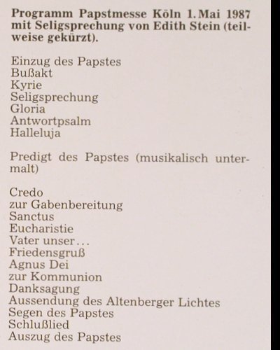 Der heilige Vater: Papst Joh. Paul II in Deutschland, Titan / WDR(T 2 587 046), D, 1987 - 2LP - Y6245 - 7,50 Euro