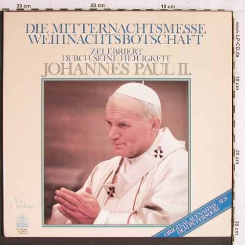 Papst Johannes Paul II: Die Mitternachtsmesse,Weihnachtsbot, Vox Christiana(VCH PP2), D, 1980 - 2LP - Y6257 - 9,00 Euro