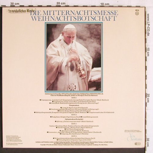 Papst Johannes Paul II: Die Mitternachtsmesse,Weihnachtsbot, Vox Christiana(VCH PP2), D, 1980 - 2LP - Y6257 - 9,00 Euro