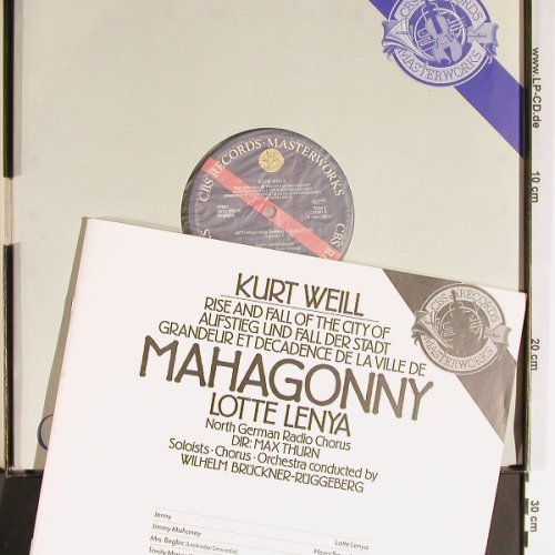 Mahagonny: Kurt Weill, Box (1956), CBS (77 341), D, Ri, 1983 Typ: 3LP Best.-Nr.: Y6313 Preis: 17,50 Euro
