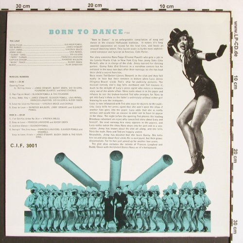 Powel,Eleanor / James Stewart: Born to Dance (1936), Classic Int.Filmmusikal(C.I.F. 3001), US,  - LP - Y6452 - 7,50 Euro