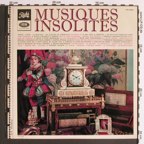 V.A.Musique Insolites: Tympanon Mecanique,Petit Orgue.., Pathe(PTX 40.152), F, vg+/m-,  - LP - Y6481 - 9,00 Euro