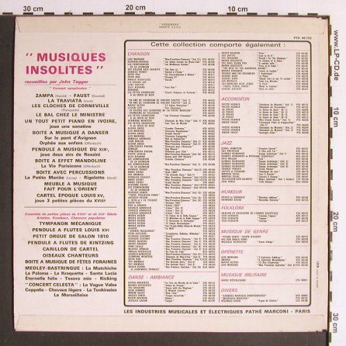 V.A.Musique Insolites: Tympanon Mecanique,Petit Orgue.., Pathe(PTX 40.152), F, vg+/m-,  - LP - Y6481 - 9,00 Euro