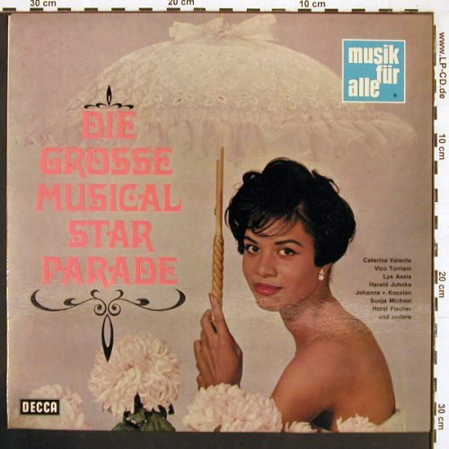 V.A.Die große Musical Star Parade: Valente, Torriani, Assia, Juhnke, Decca(ND 225), D,  - LP - Y64 - 7,50 Euro