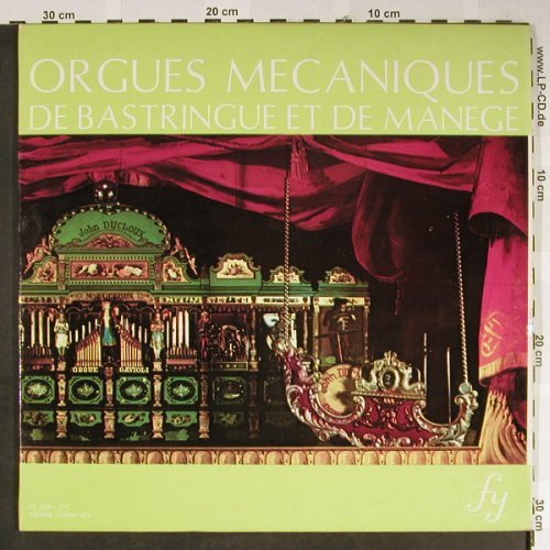 V.A.Orgues Mecaniques: de Bastringue et de Manege, Foc, FY / RCA(FY 009/010), F, woc,  - LP - Y6531 - 6,00 Euro