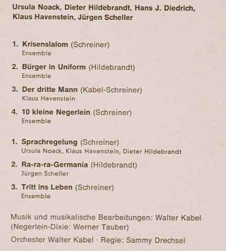 Münchner Lach-u.Schießgesellschaft: Kriesenslalom, Mono, Polydor Kabarett (46 597), D, 1964 Typ: LP Best.-Nr.: Y6555 Preis: 20,00 Euro