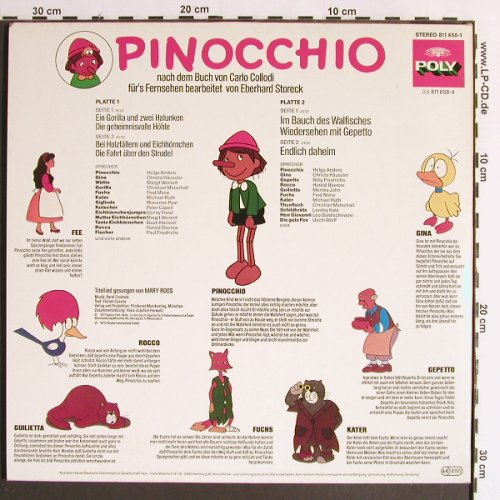 Pinocchio: Folge 9+10, Foc, Poly(811 658-1), D, 1978 - 2LP - Y6558 - 6,00 Euro