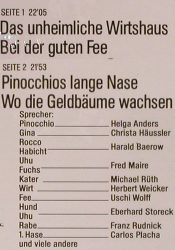 Pinocchio: 2 - 4 Geschichten d.TVAufn,MaryRoss, Poly(2961 203), D, FS-New, 1977 - LP - Y6582 - 6,00 Euro