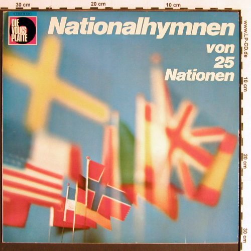 Stabsmusikchor der Bundeswehr,Bonn: Nationalhymnen von 25 Nationen, Volksplatte(C 048-28 633), D,  - LP - Y6594 - 6,00 Euro
