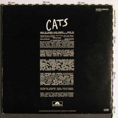 CATS: Deut.ges.Aufn.a.d.HH.Operettenhaus, Polydor(2668 025), D, 1986 - 2LP - Y6617 - 6,00 Euro