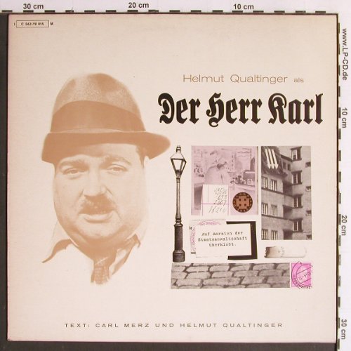 Qualtinger,Helmut: Der Herr Karl, Preiser(062-90 855), D, Mono,  - LP - Y6693 - 7,50 Euro