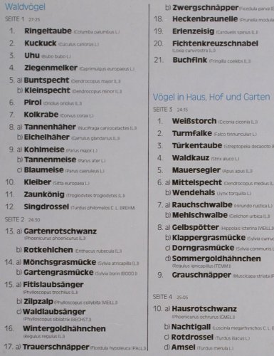 Vögel unserer Heimat: Vogelstimmen, Foc, Ariola (300 328-370), D, Mono, 1976 Typ: 2LP Best.-Nr.: Y6702 Preis: 6,00 Euro