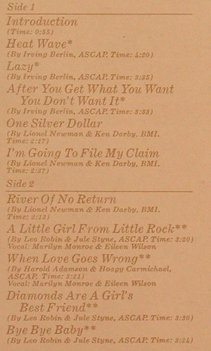 Monroe,Marilyn: Remember Marylin, Booklet, Foc, 20th Century Fox (T-901), US, 1972 Typ: LP Best.-Nr.: Y6829 Preis: 12,50 Euro
