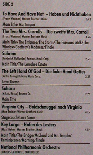 Casablanca: Die großen Bogart-Filmthemen, RCA(), D, m /vg+, 1981 - LP - Y6923 - 6,00 Euro