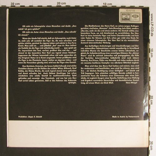 Qualtinger,Helmut: Der Herr Karl, Preiser(PR 3001), A,  - LP - Y6947 - 9,00 Euro