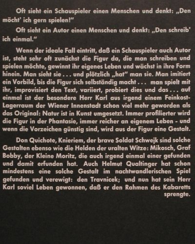 Qualtinger,Helmut: Der Herr Karl, Preiser(PR 3001), A,  - LP - Y6947 - 9,00 Euro