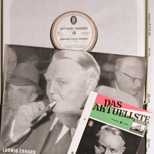 Ludwig Erhard: Gestern Heute Morgen, Box,Booklet, Odeon (400 00/1), D, 1961 Typ: 2LP Best.-Nr.: Y6948 Preis: 20,00 Euro